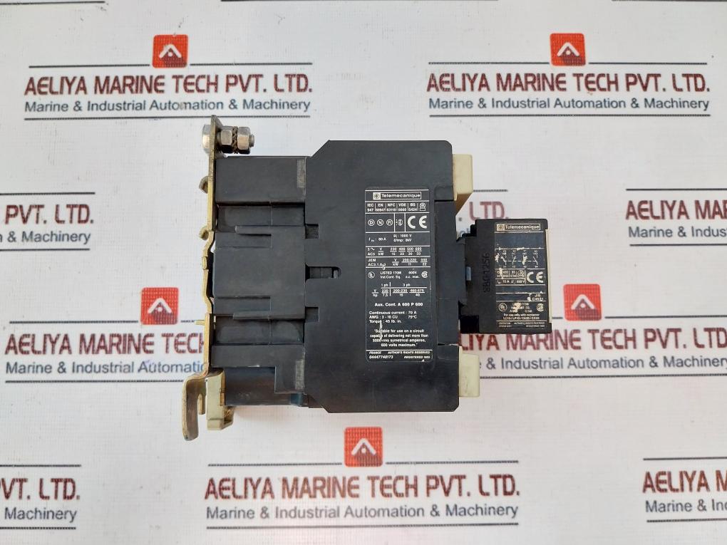 Telemecanique Lc1 D50 11/ La1 Dn22 Contactor Motor Control 80A 1000V