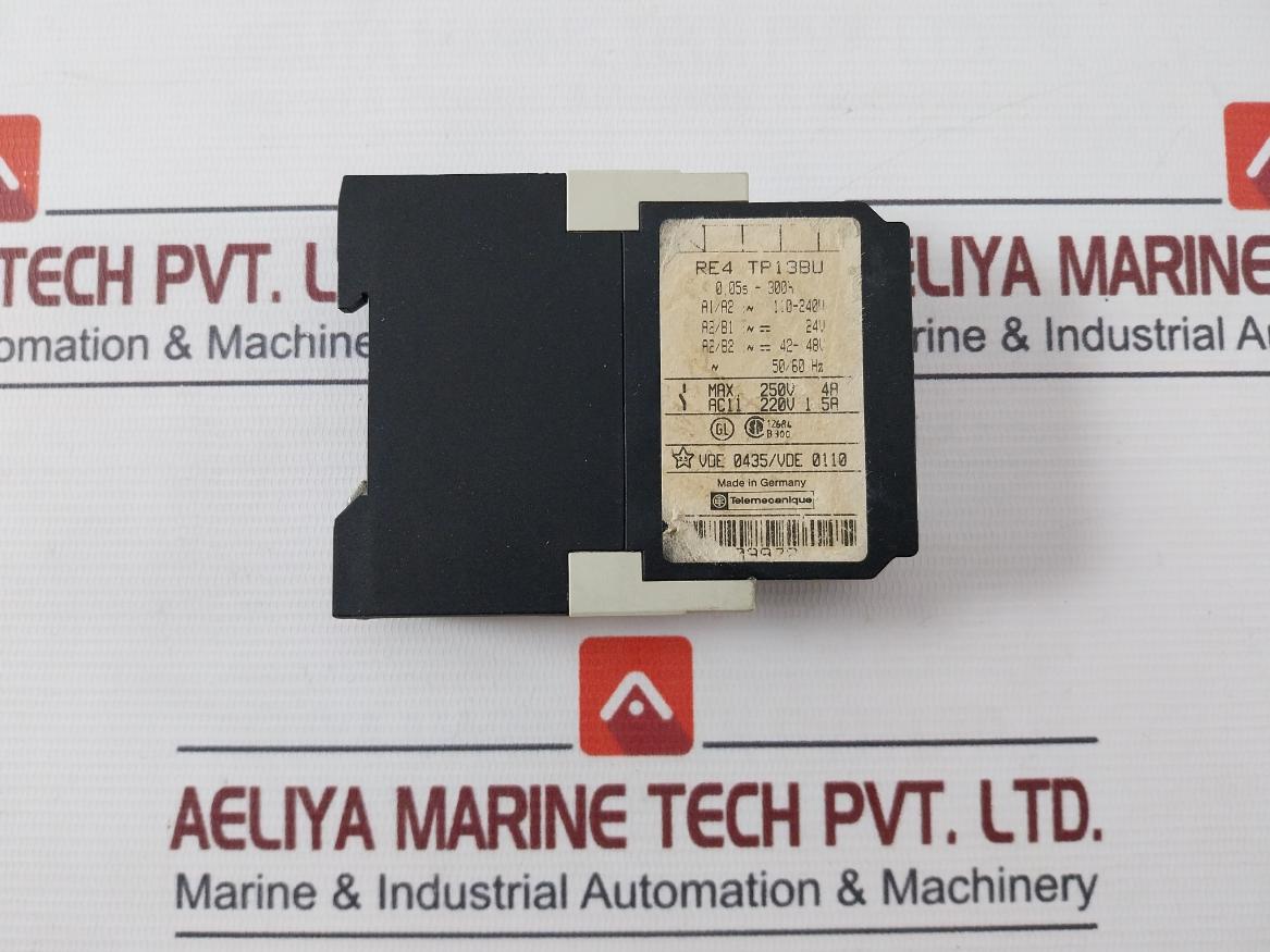 Telemecanique Re4 Tp13Bu Time Delay Relay 110-240V 0.05S-300H