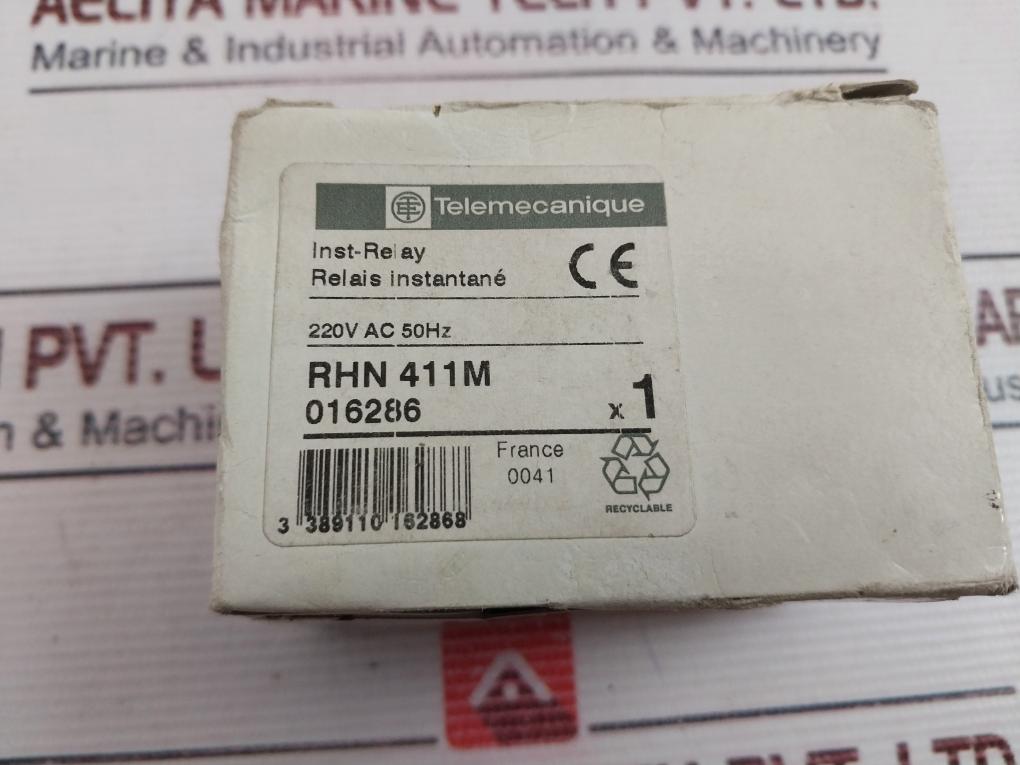 Telemecanique Rhn 411M Inst-relay Ith: 5A Ui: 250V , 220V Ac 50Hz