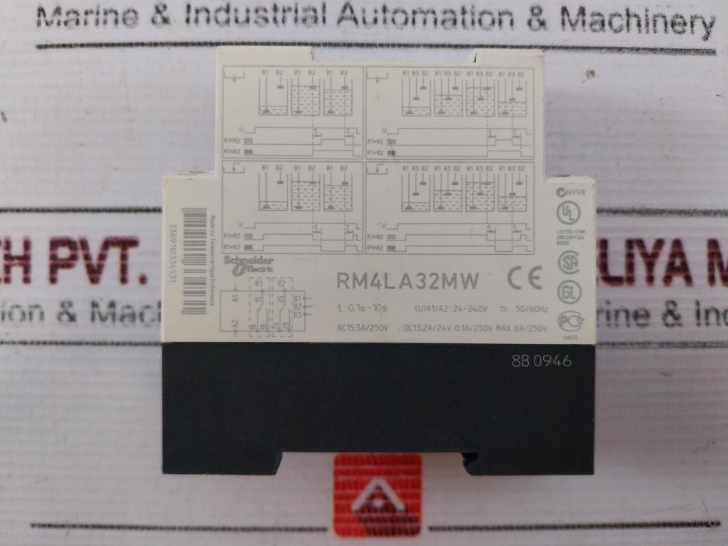 Telemecanique Rm4La32Mw Liquid Level Control Relay 0.1S-10S 3389110334531