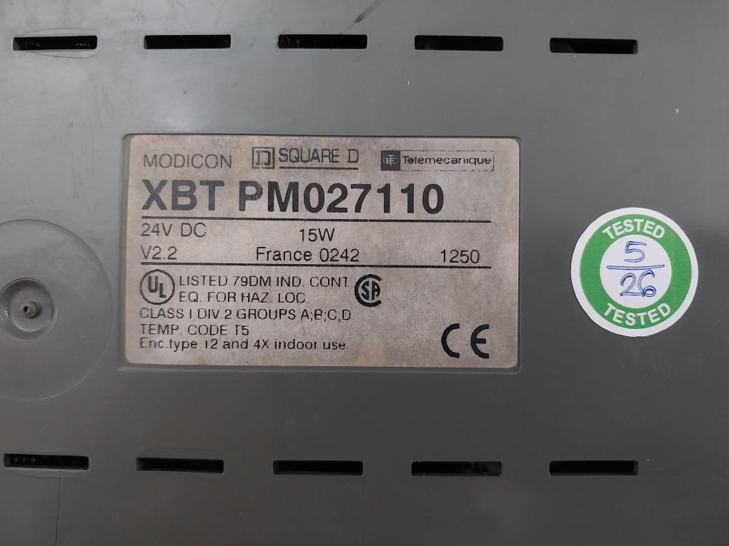 Telemecanique 24Vdc 15W Small Keypad Panel Xbt Pm027110
