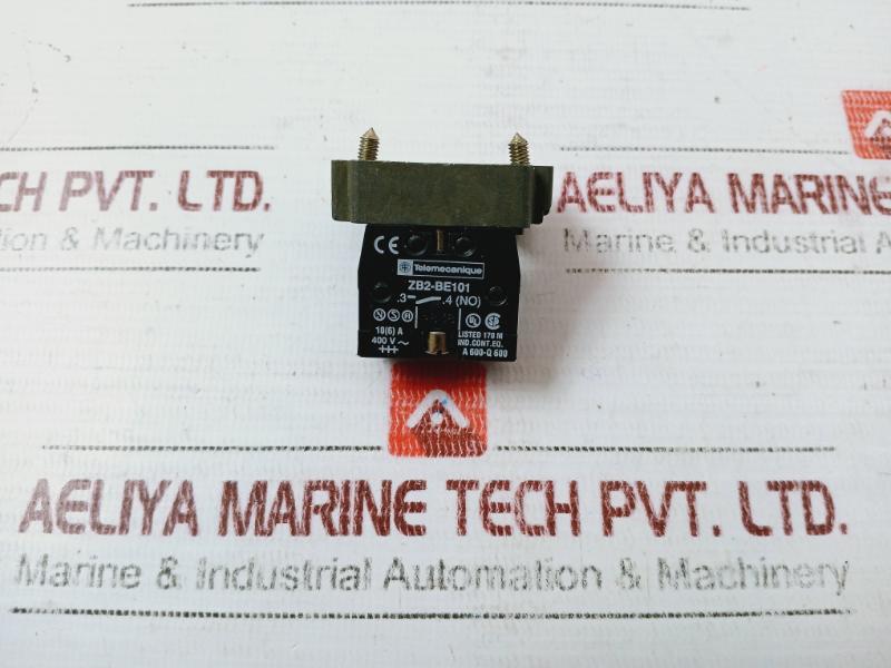 Telemecanique Zb2-be101 Contact Block A600-q600, 10A Ac-15 240V-3A