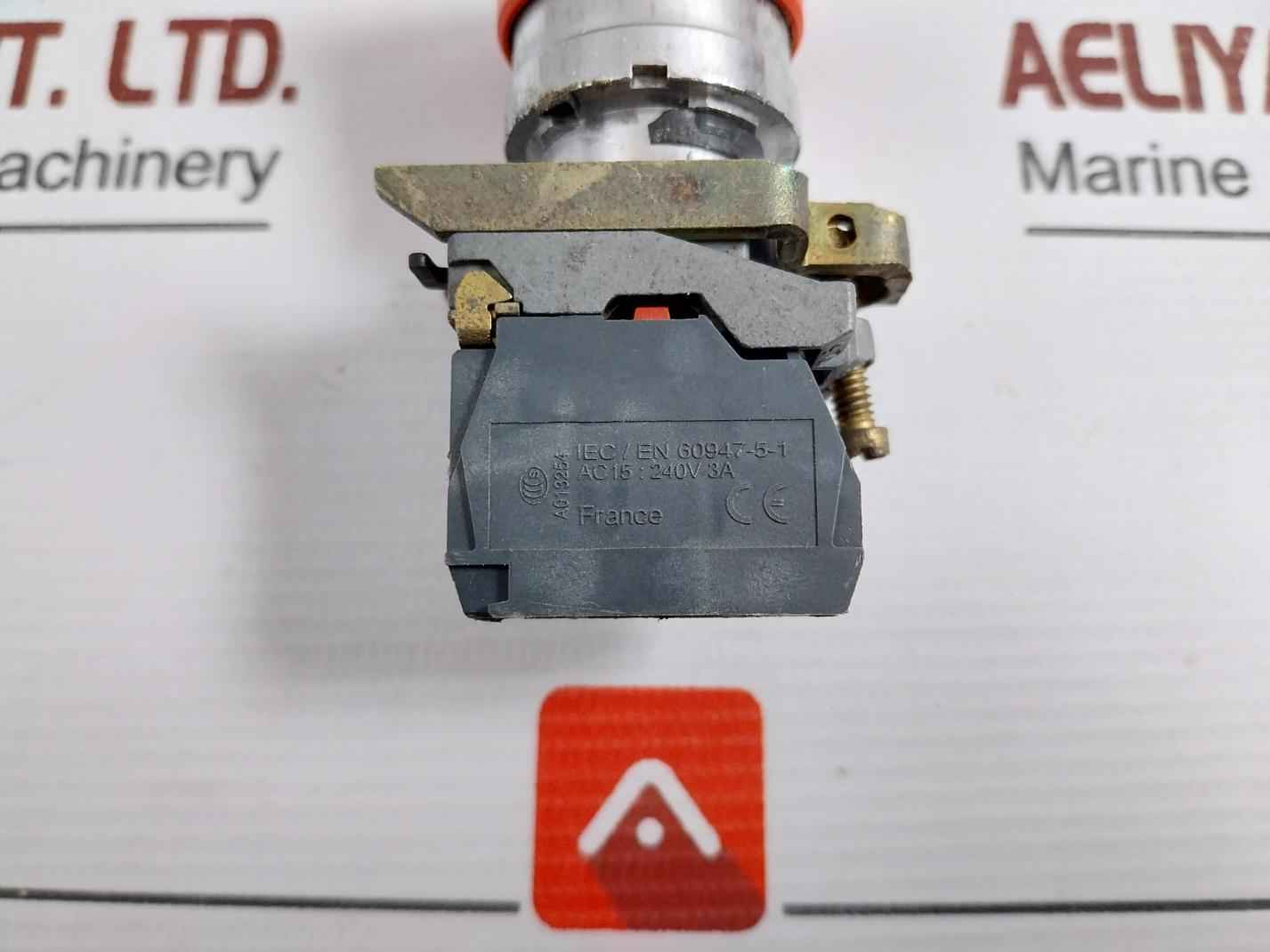 Telemecanique Zbe-102 Contact Block W/ Emergency Stop Button