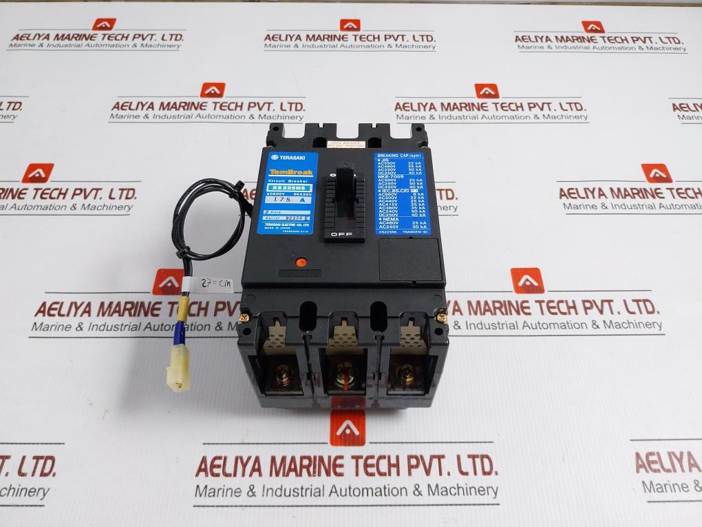 Terasaki-175A-Ac600V-Dc250V-50-60Hz-27-Cm-2-pole-Circuit-Breaker-Xs225Ns-208484-4