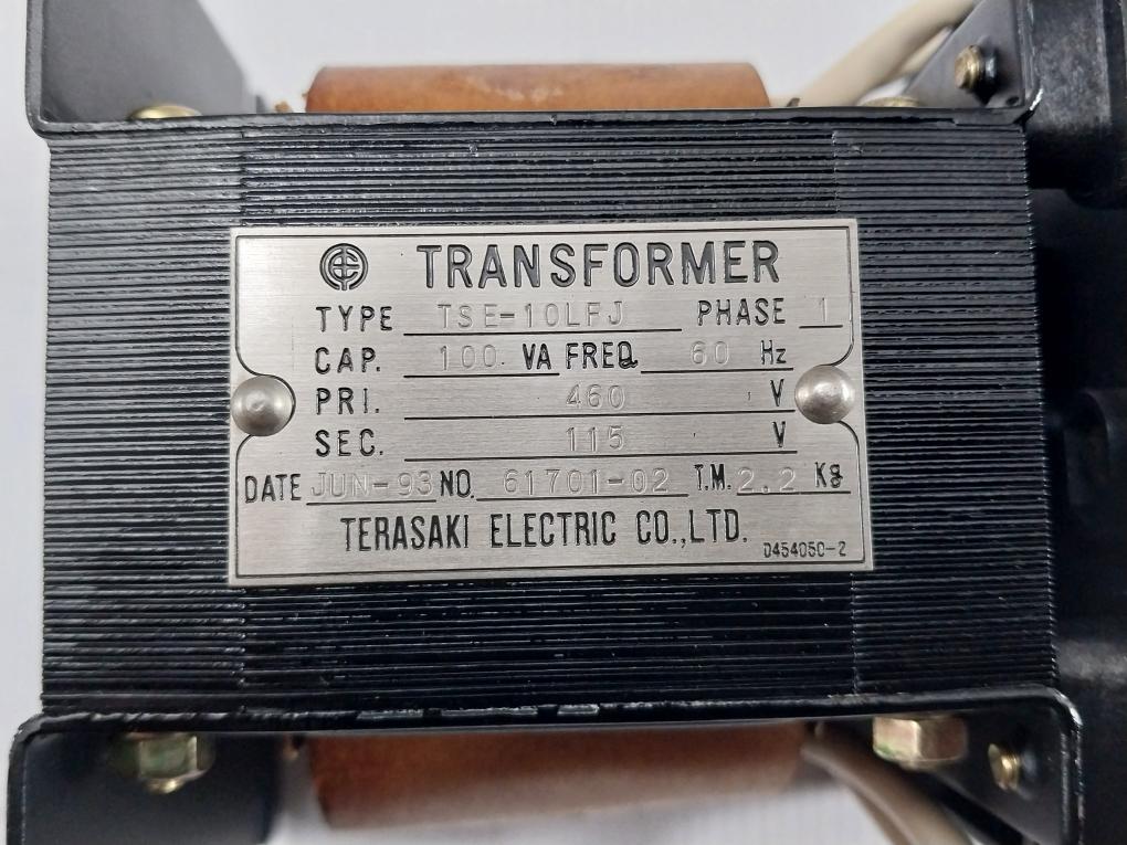 Terasaki-60Hz-460V-D454050-2-Power-Transformer-Tse-10Lfj-209618-7