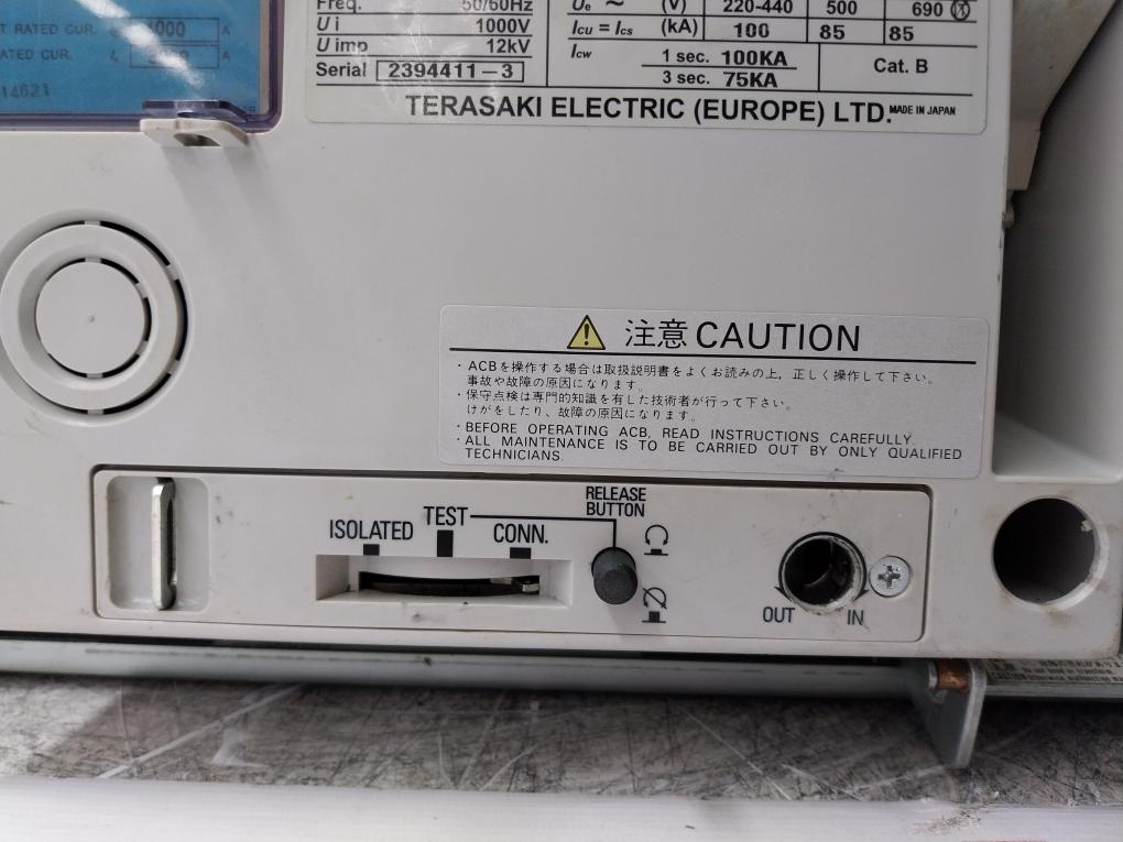 Terasaki Electric Ar440Sb-r Tempower 2 Air Circuit Breaker 3-pole 50/60Hz 1000V