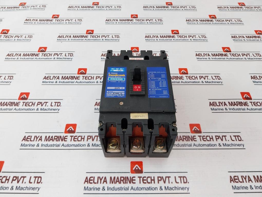 Terasaki Electric Xs225Ns 3 Pole Circuit Breaker 225A Ac690V 50-60Hz