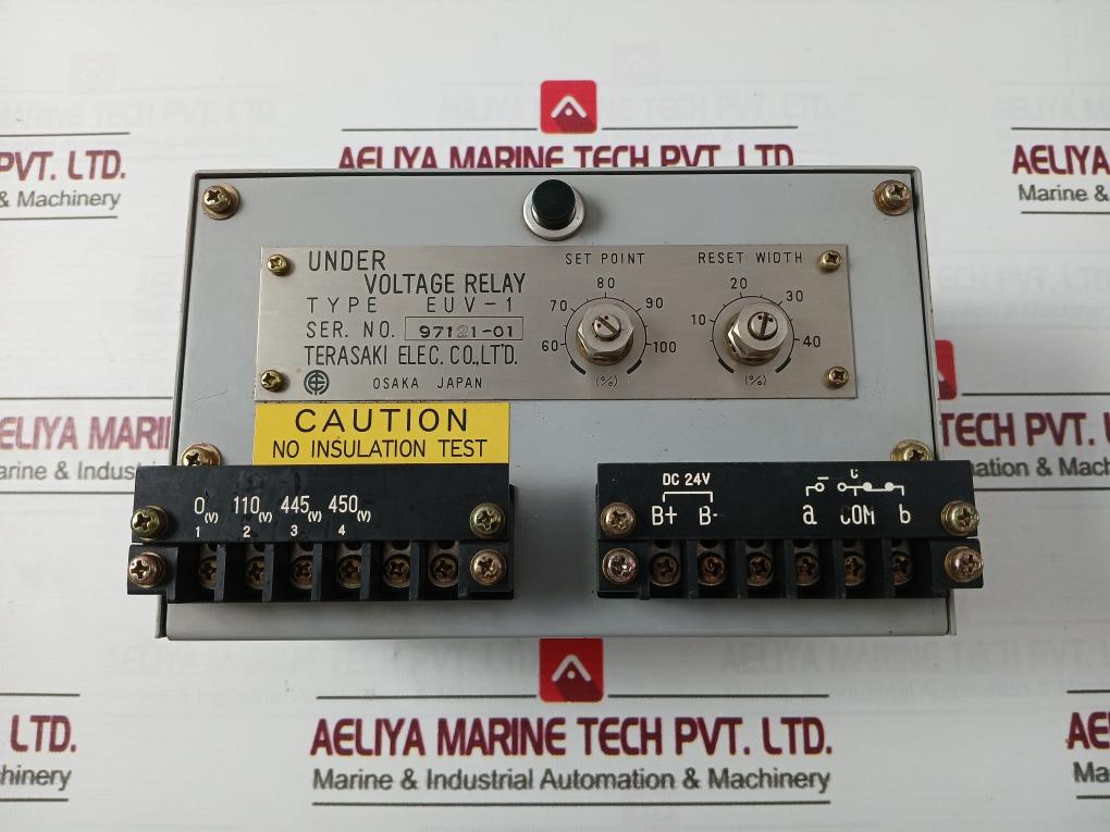Terasaki Euv-1 Under Voltage Relay Dc 24V
