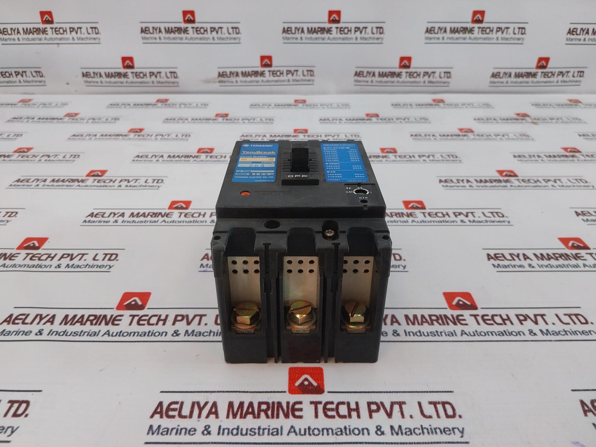 Terasaki Tembreak Xh125Nj Circuit Breaker 3 Pole 20A