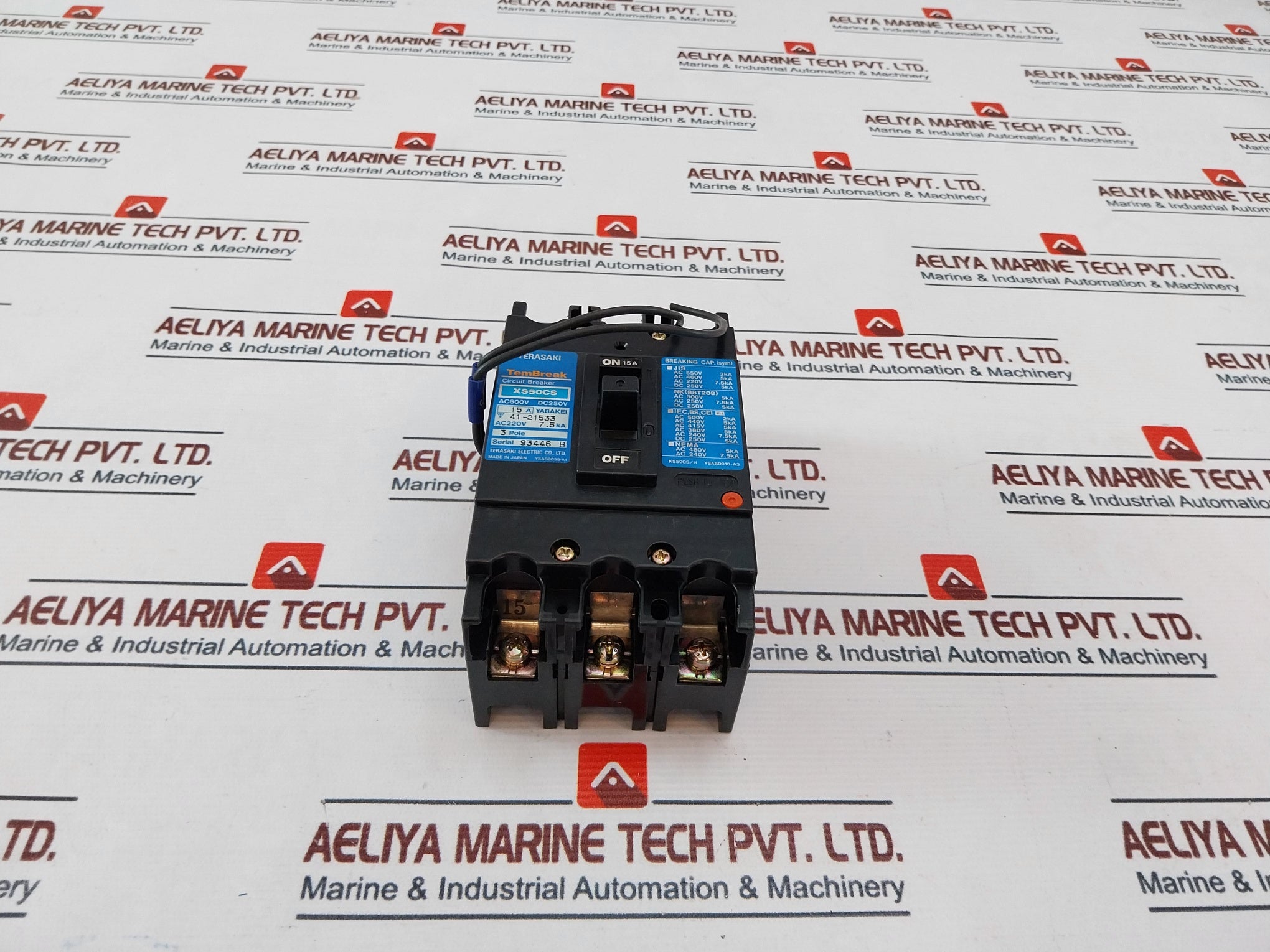 Terasaki Electric Xs50Cs Circuit Breaker 15A 50/60Hz