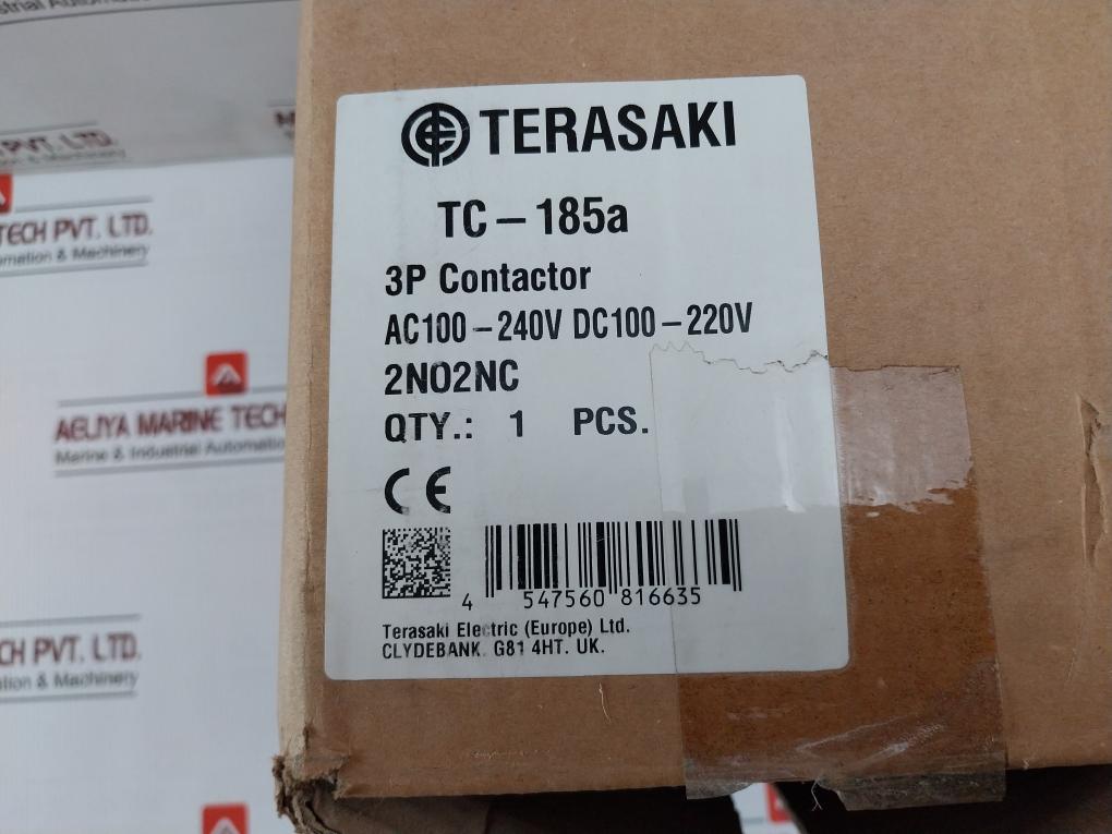 Terasaki Tc-185A 3P Contactor Tc Series A600 Q600 24V Tc-185A240