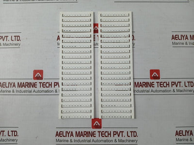 Terminal Block Marker Kit Weidmuller Dek 5/6 Mc Neutral Terminal