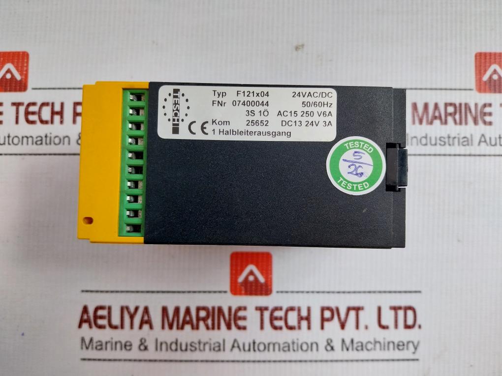 Tesch 24Vac/Dc-50/60Hz Safety Relay F121X04