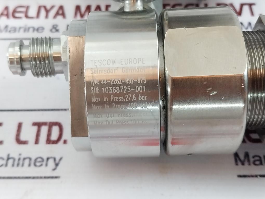 Tescom 44-2262-r92-875 Pressure Stage Regulator