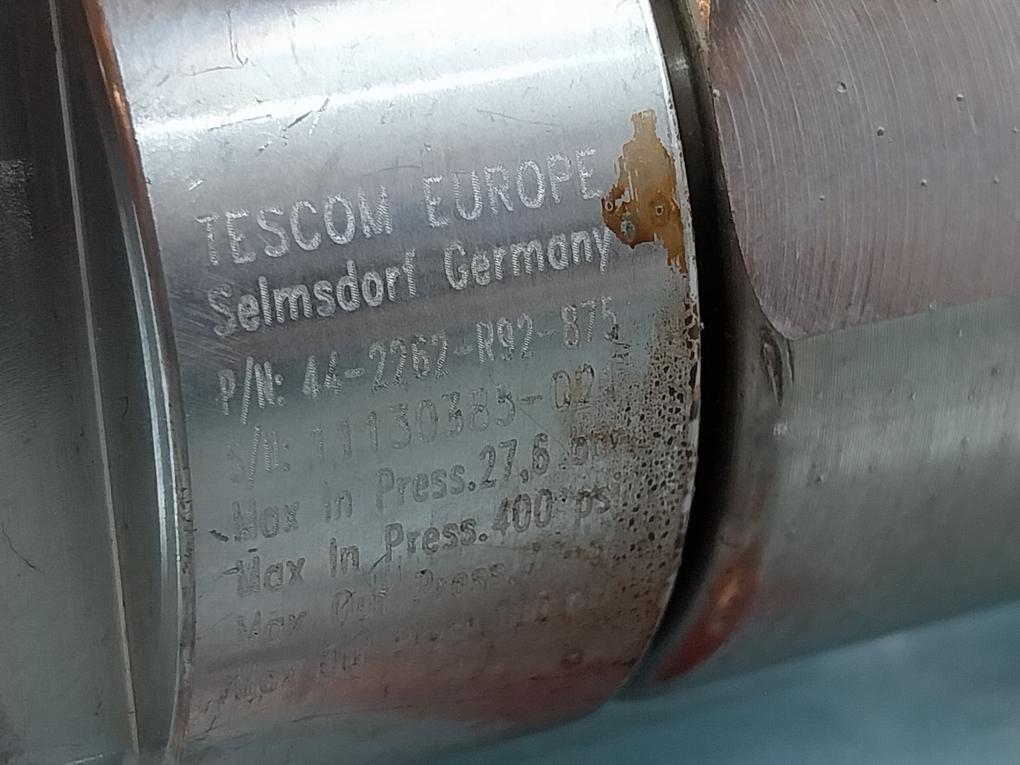 Tescom Europe 44-2262-r92-875 Single Stage Pressure Regulator 44-2262-r92-875
