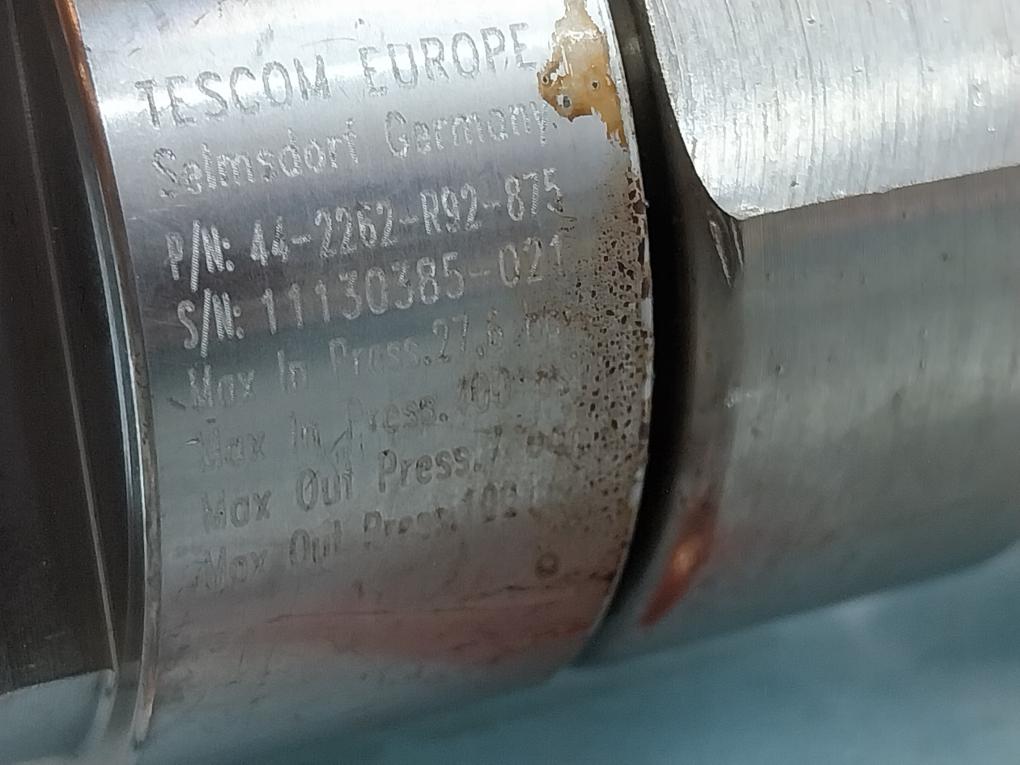 Tescom Europe 44-2262-r92-875 Single Stage Pressure Regulator 44-2262-r92-875
