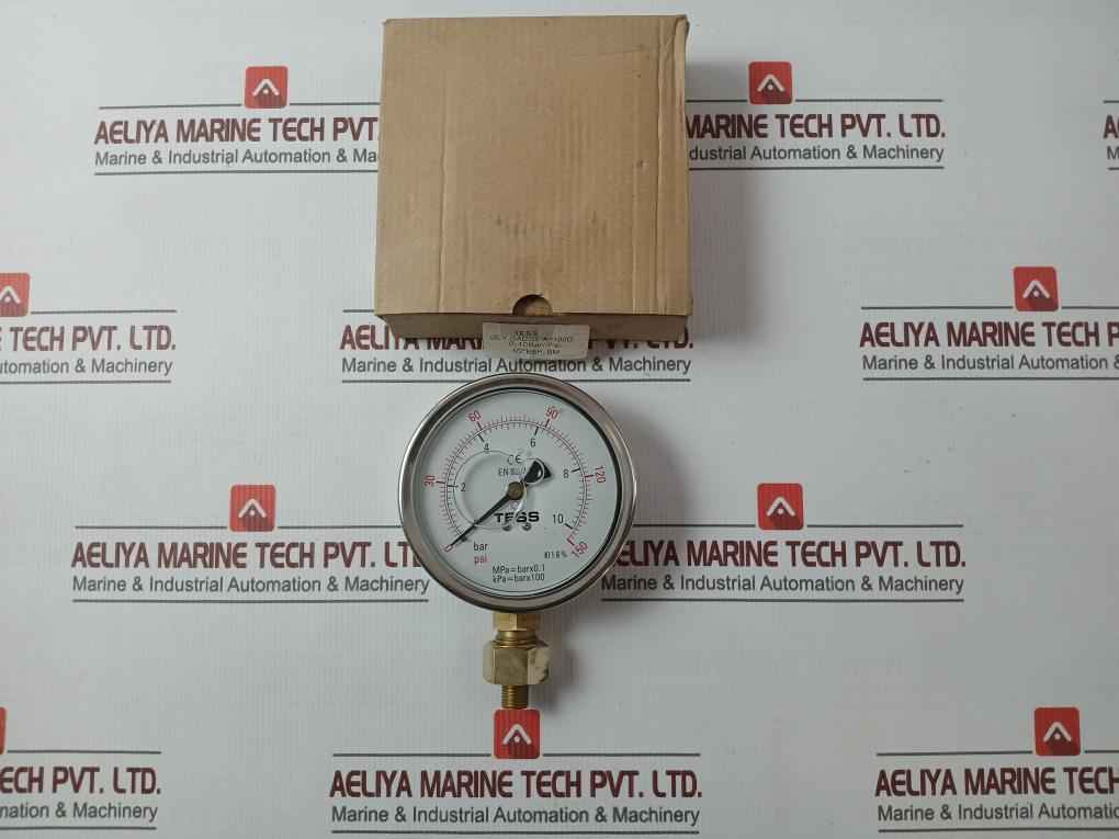 Tess En 837.1 Gly Pressure Gauge 1/2" Bsp, Bm 0-10 Bar 0-150 Psi