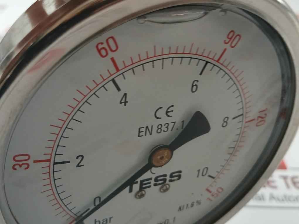 Tess En 837.1 Gly Pressure Gauge 1/2" Bsp, Bm 0-10 Bar 0-150 Psi