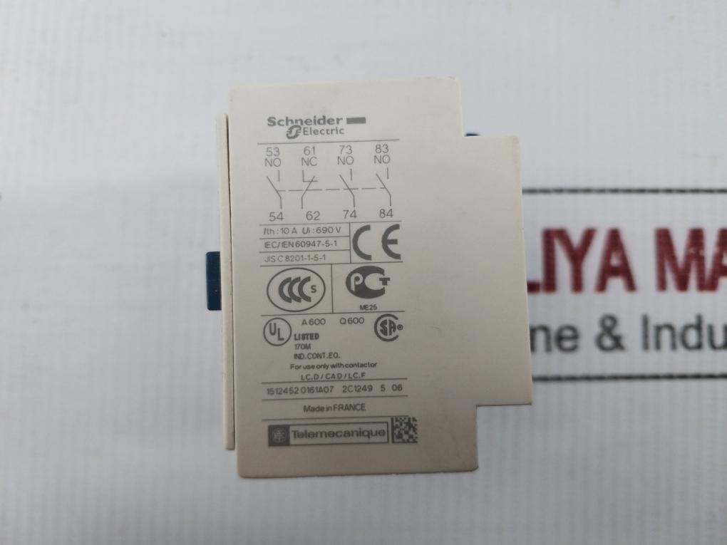 Tesys Auxiliary Contact Block Ladn31 Schneider Electric 690V 10A