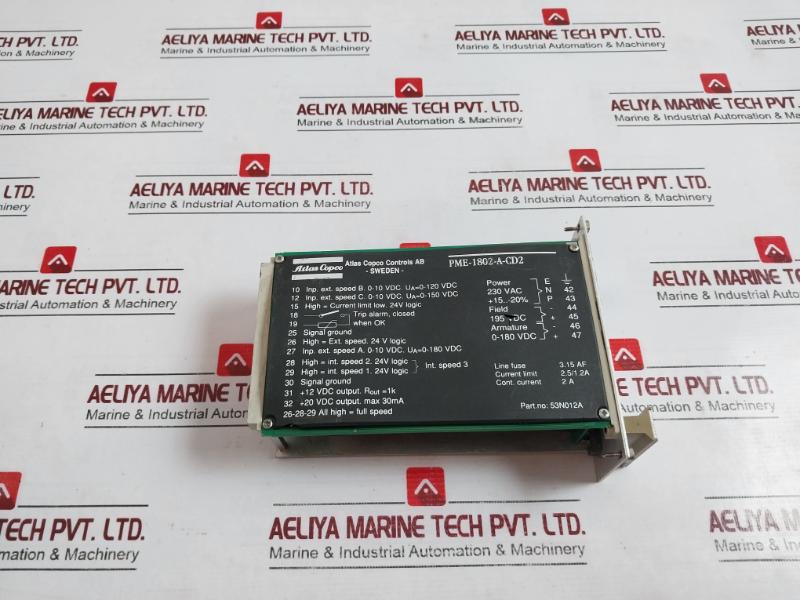 Tetra Pak Pme-1802-a-cd2 Motor Controller Module 90430-67 53N012A 230 Vac