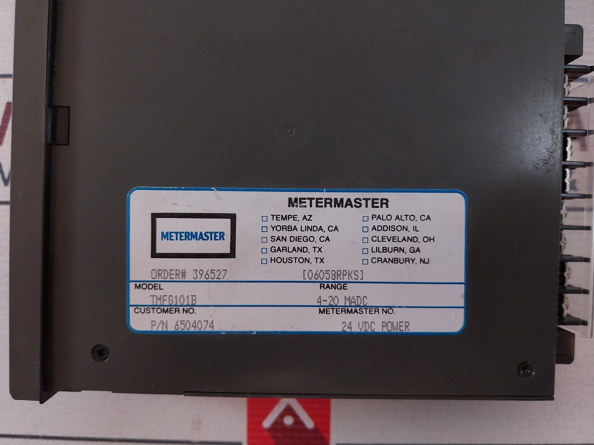 Texmate Fg-101-b2 Diverter Element Pressure 6504074 Dc24V