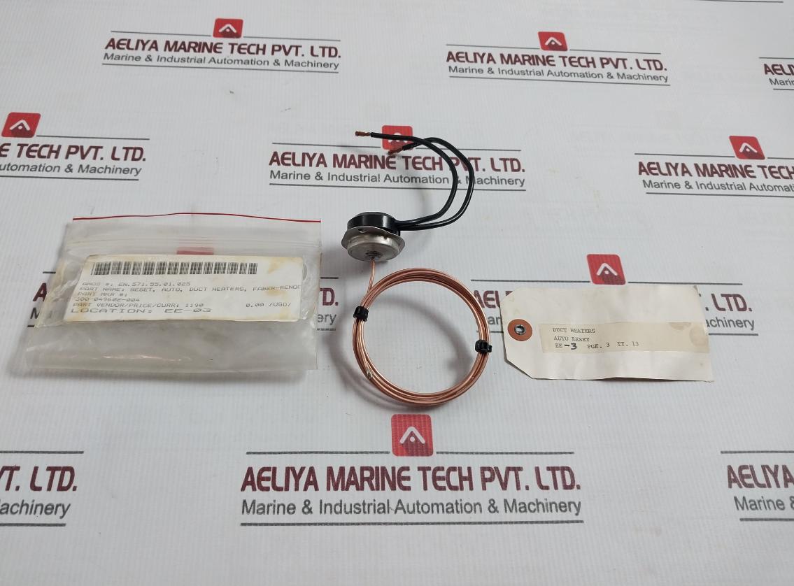 Therm-o-disc 10H11 Auto Reset Duct Heater Control Switch