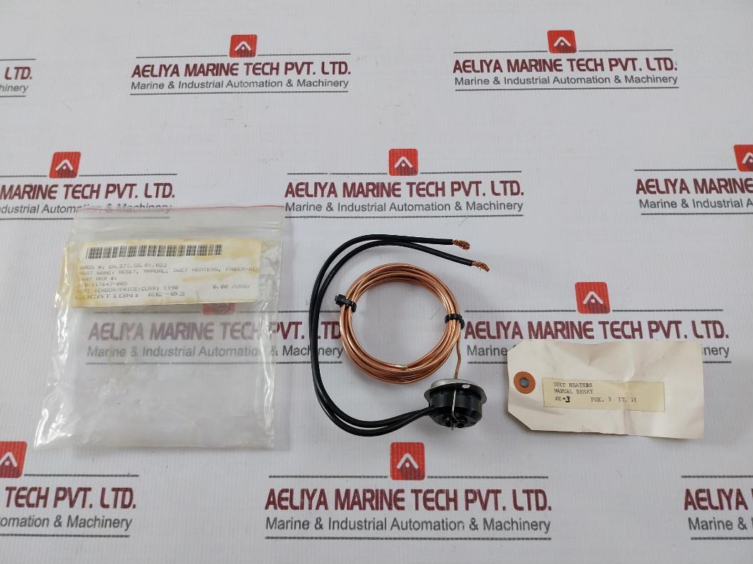 Therm-o-disc 10H14 Manual Reset Thermostat For Duct Heaters 600V 300-117647-005