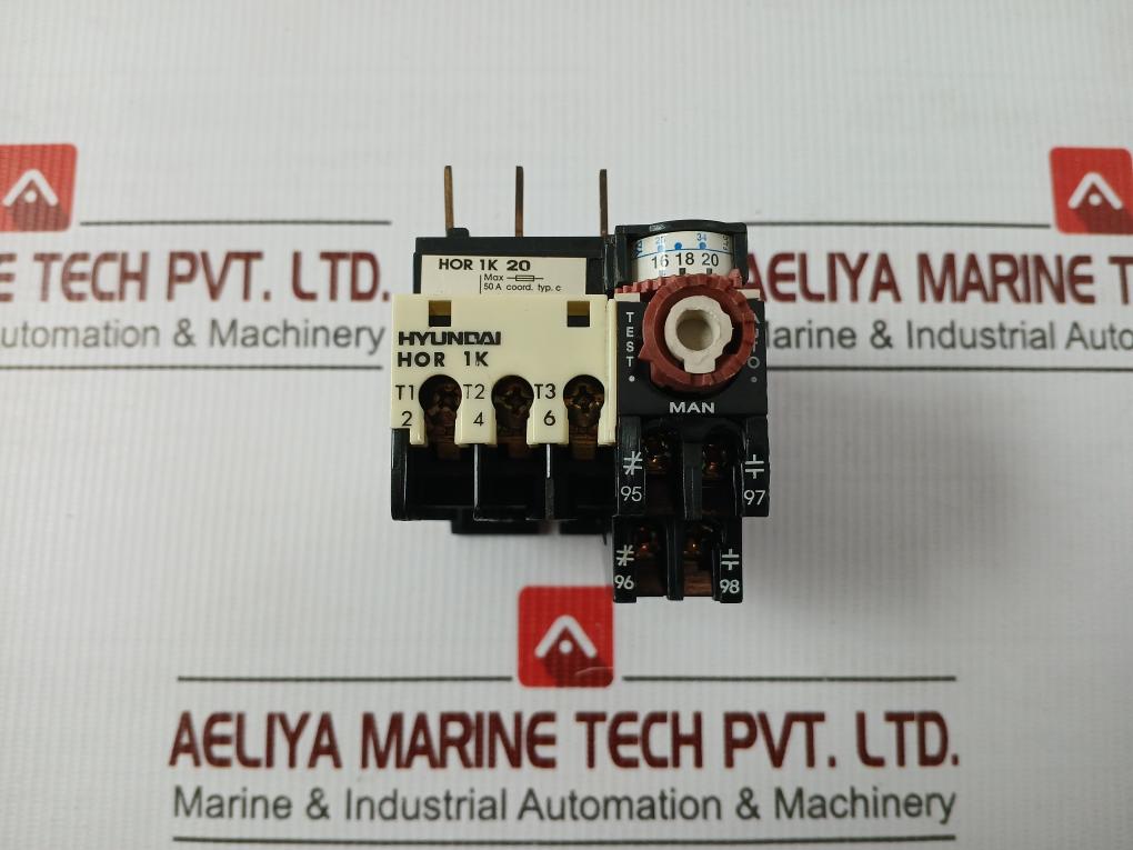 Thermal Overload Relay 600 Vac 0.5A Hyundai Hor 1K 20