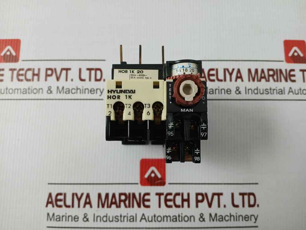 Thermal Overload Relay 600 Vac 0.5A Hyundai Hor 1K 20