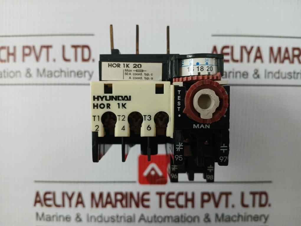 Thermal Overload Relay 600 Vac 0.5A Hyundai Hor 1K 20