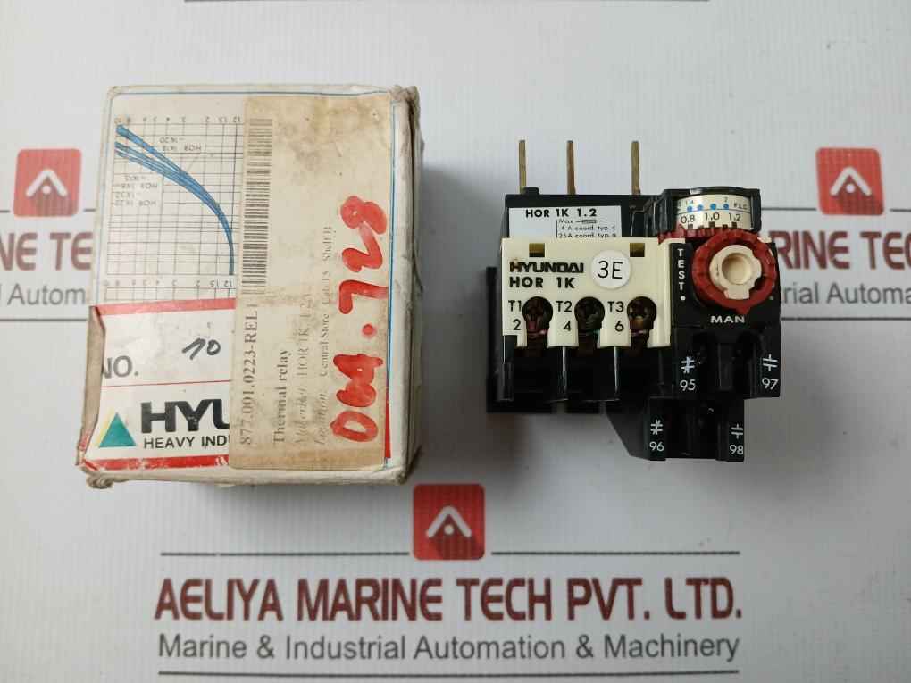Thermal Overload Relay 660V/5A Hor 1K 1.2 Hyundai