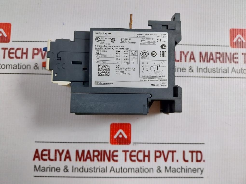 Thermal Overload Relay Lrd365 Schneider Electric 690V-50/60Hz