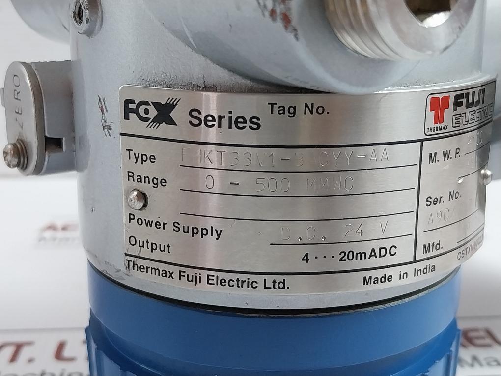 Thermax Fuji Electric Smartline Pressure Transmitter Fhkt33V1-bacyy-aa 24V Dc