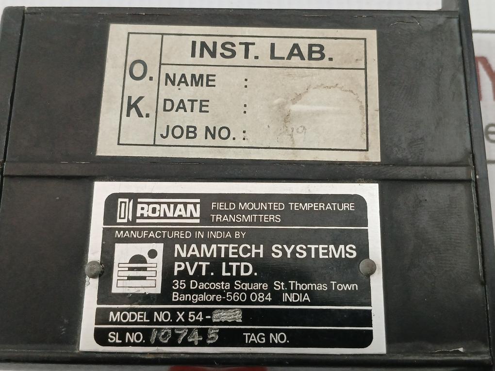 Thermocouple Transmitter 0-600?C Ronan X54