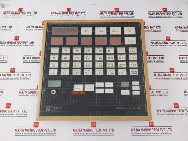 Thorn Security T880 Minerva System Fire Alarm Control Front Panel