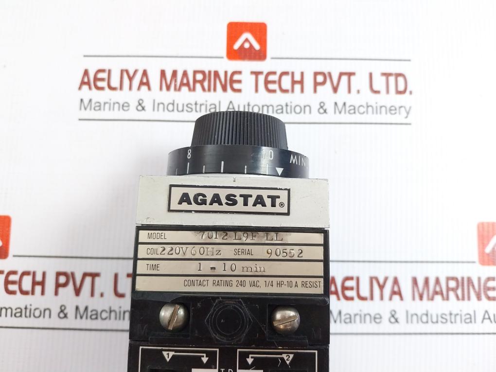 Time Delay Relay 220V 1-10 Minute Timer Agastat 7012L9F Ll