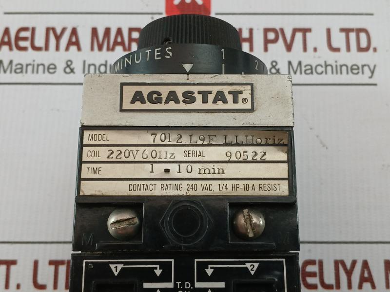 Time Delay Relay 7012 L9F Llhoriz Agastat 60Hz