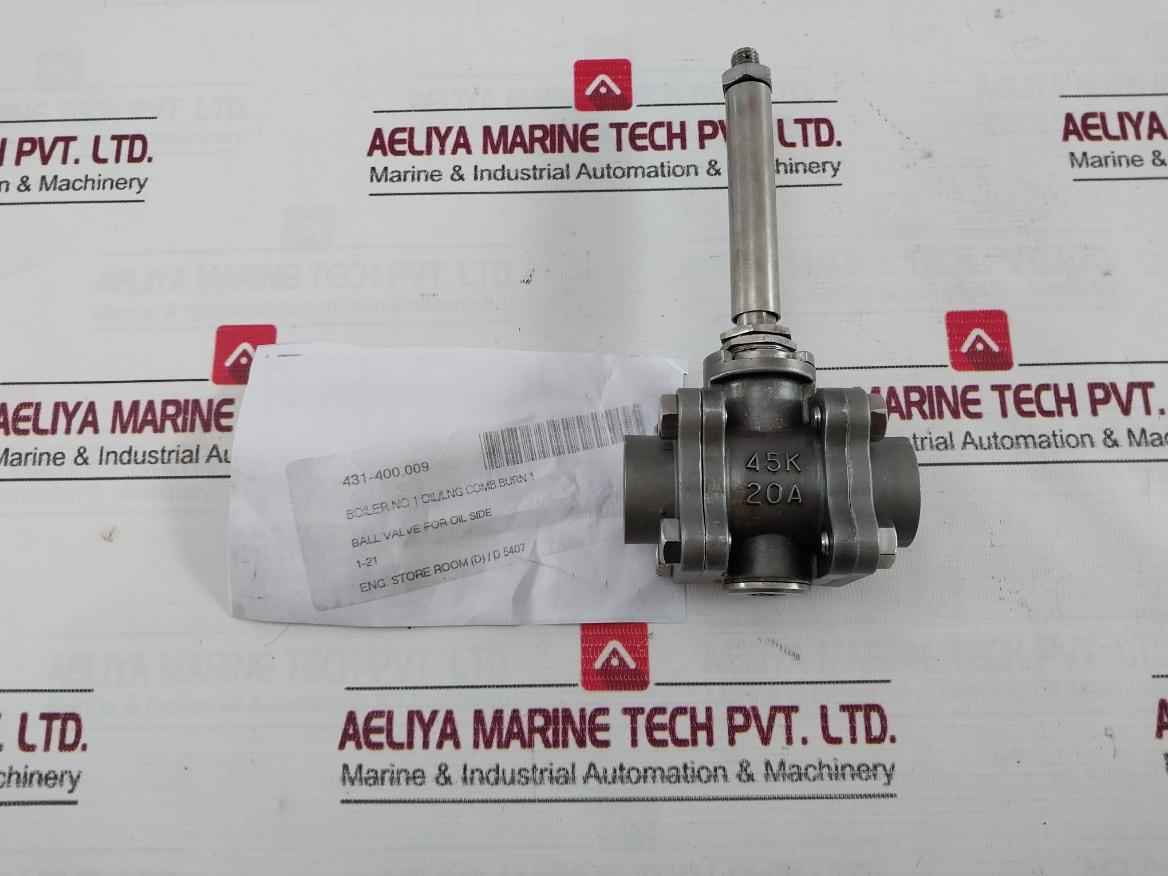 Tlv 45K 20A Ball Valve For Oil Side Of Boiler
