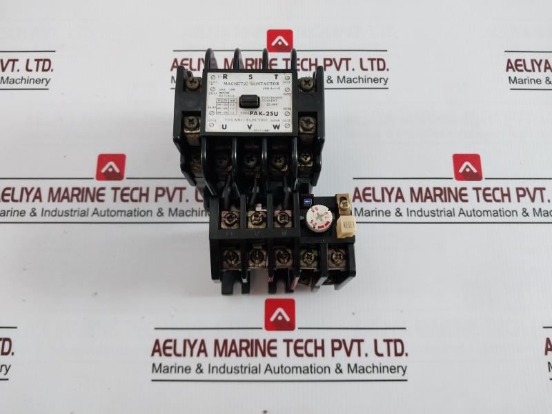 Togami Pak-25U Magnetic Contactor With Overload Relay Rc4-35 Jem A-1-0 Ac600V