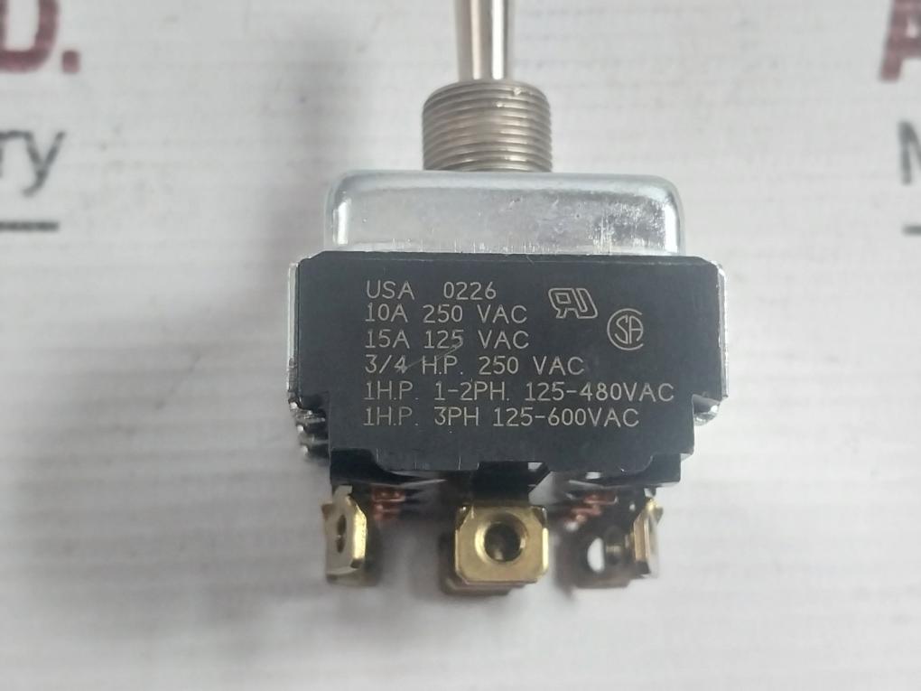 Toggle Switch 10A 250 Vac Cutler-hammer