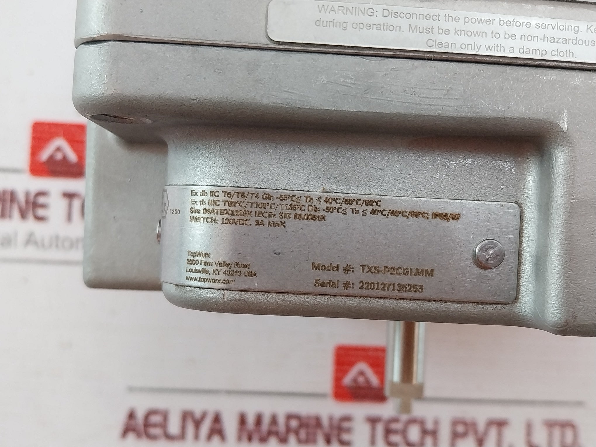 Topworx Txs-p2Cglmm Switchbox Txp And Txs 120Vdc, 3A Max
