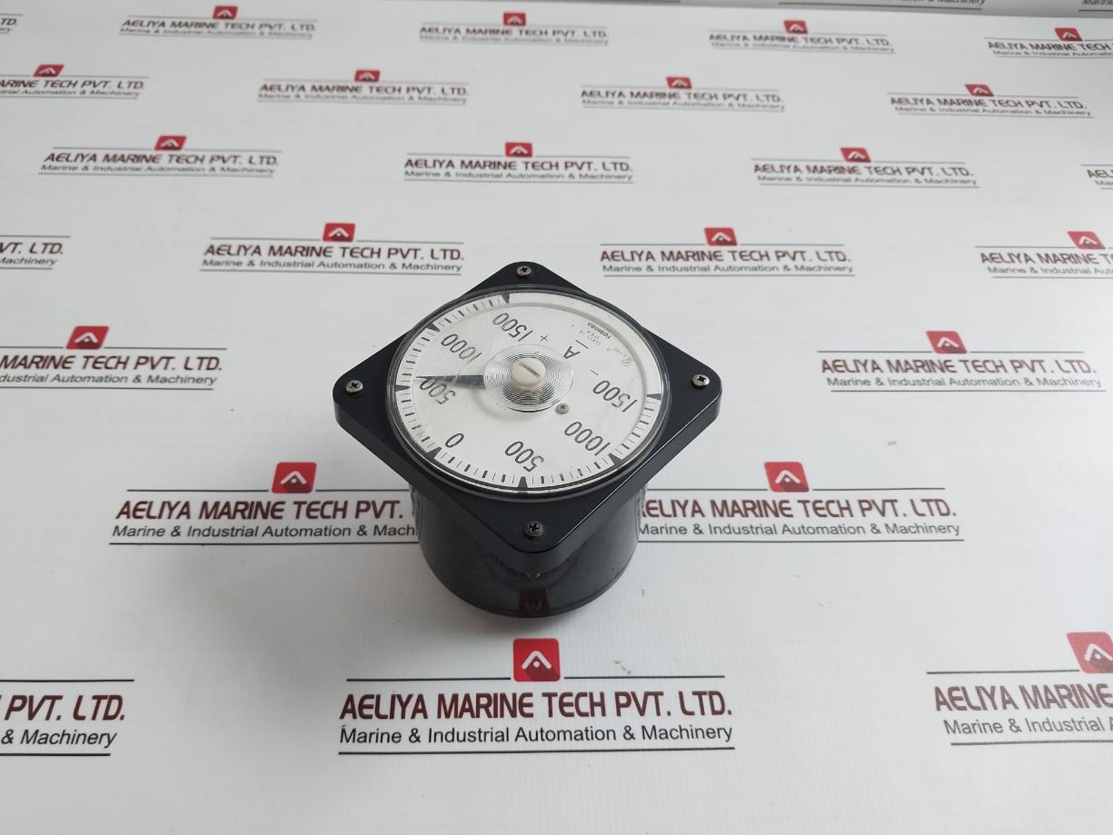Toshiba Sf8-a Dc Ammeter B9063Qd, Jis C 1102 500V -1500 To +1500A 0.14Ω