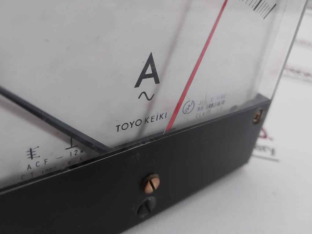 Toyo Keiki Acf-12N Ampere Meter 0-1000A