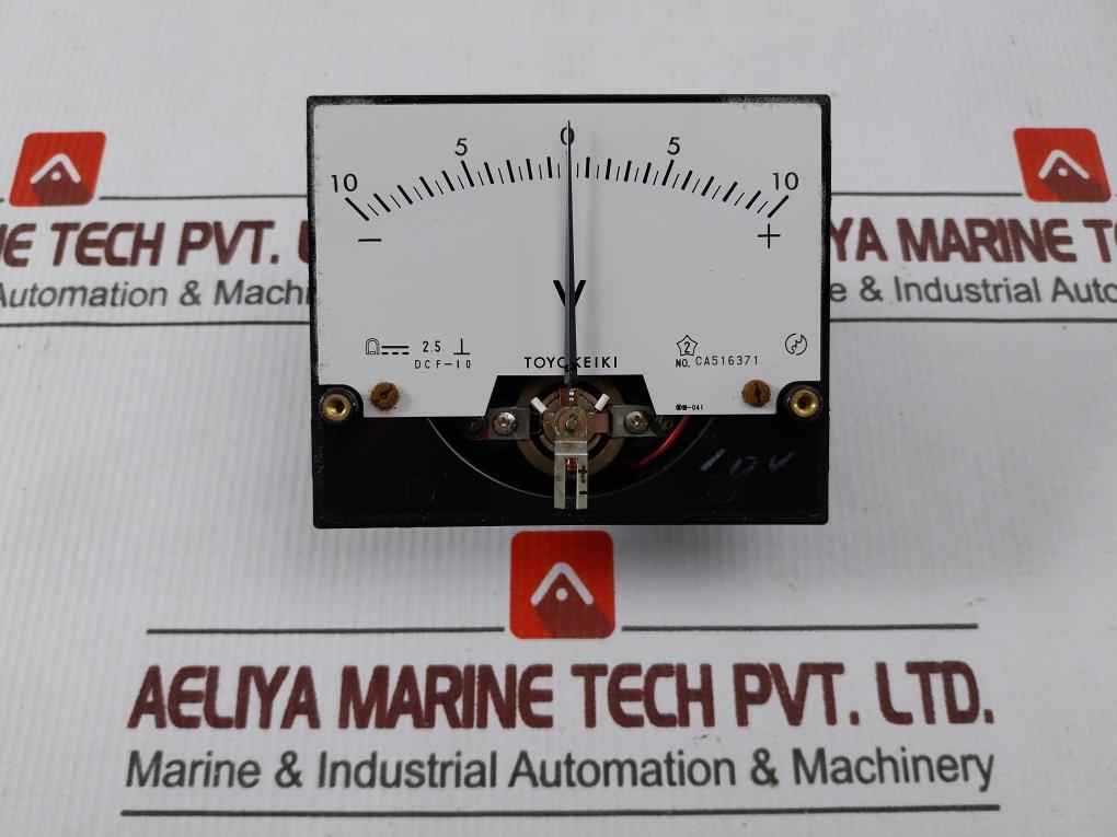 Toyo Keiki Dcf-10 Analog Panel Meter 