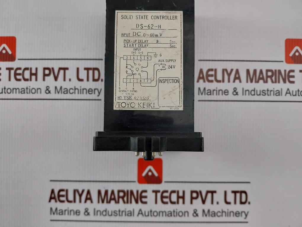 Toyo Keiki Ds-62-h Solid State Controller Dc 0–60 Mv Ac250V 3A