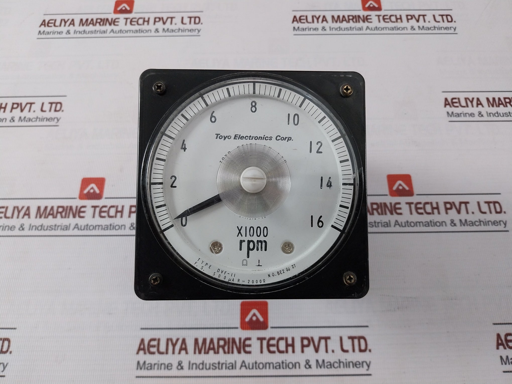 Toyo Keiki Dvf-11 Receiving Indicator Rpm Meter Jis C1102 0-16Rpm 500Ua 2000Ω