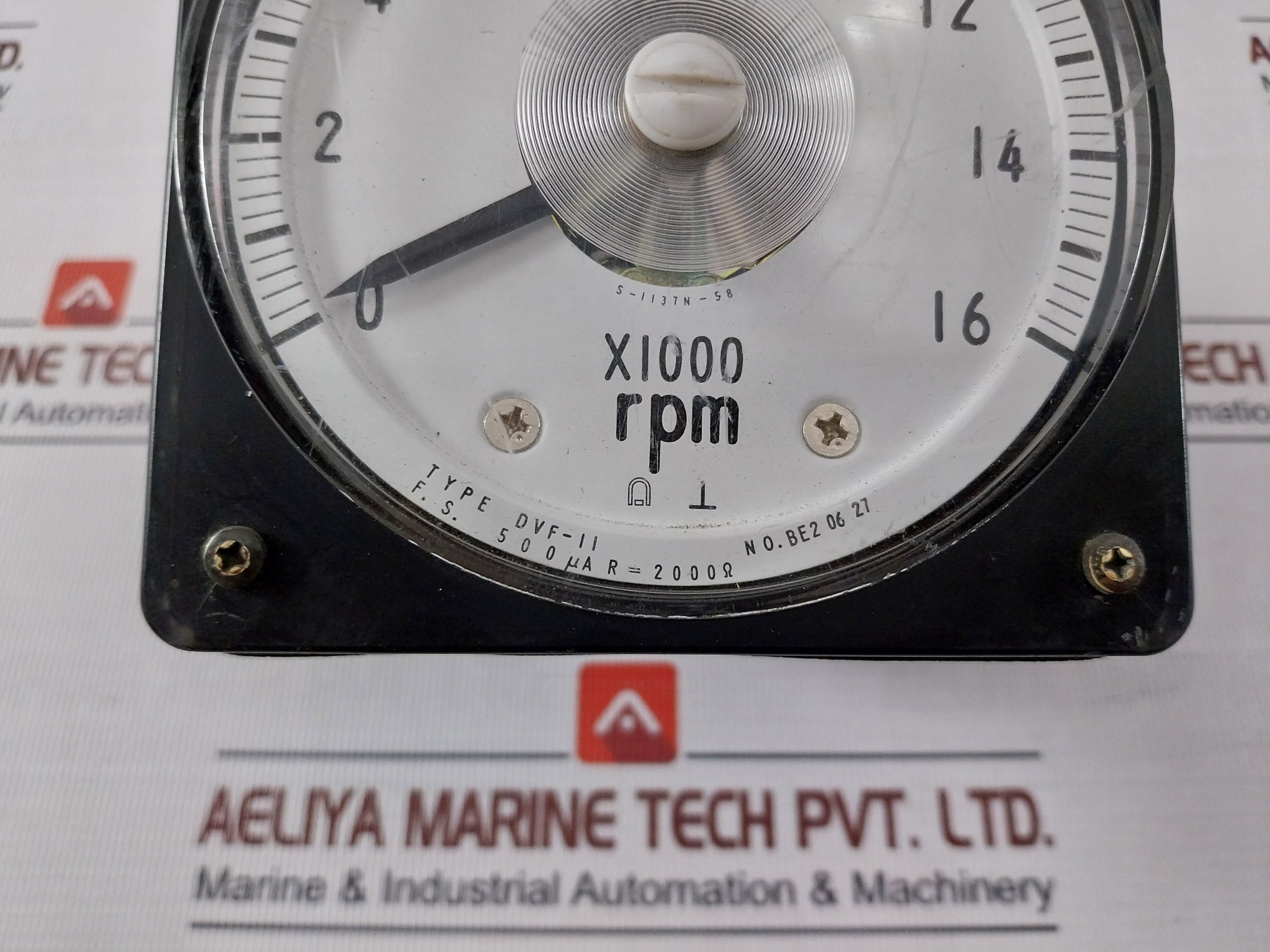 Toyo Keiki Dvf-11 Receiving Indicator Rpm Meter Jis C1102 0-16Rpm 500Ua 2000Ω
