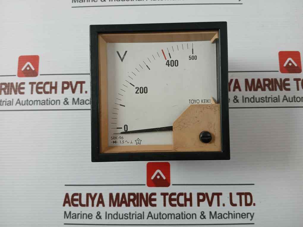 Toyo Keiki Srk-96 Voltage Meter 0-500V