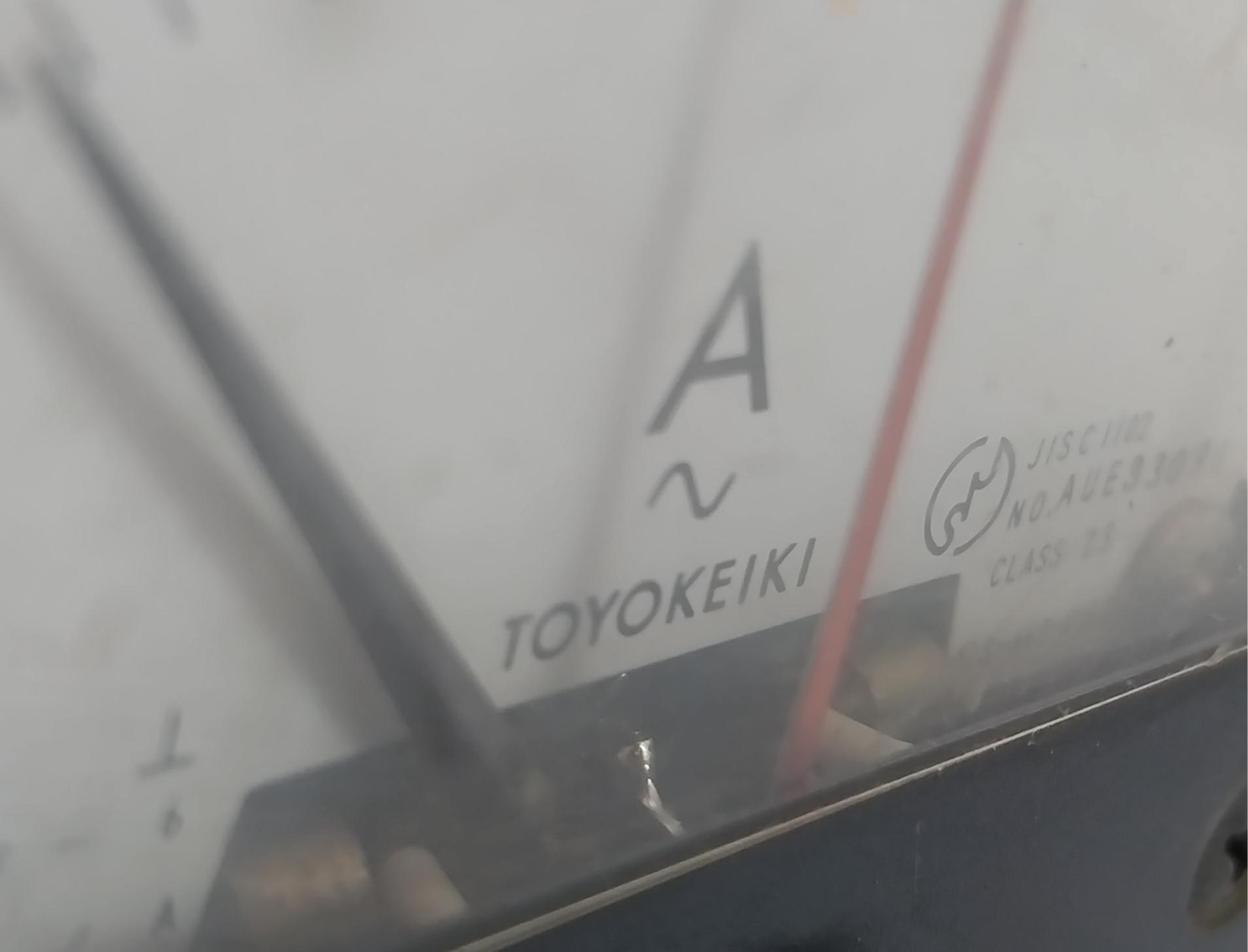 Acf-6 Toyokeiki 0 To 15/45 A Analog Panel Ammeter