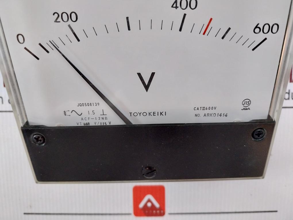 Toyokeiki Volt Meter Jq0508139 0-600V